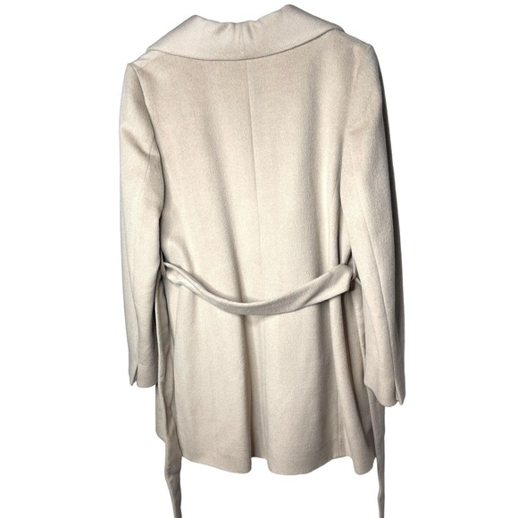 Tom Gutie Solange Baby Alpaca Suri Merino Wool Draped Coat Belted Medium - Picture 16 of 16